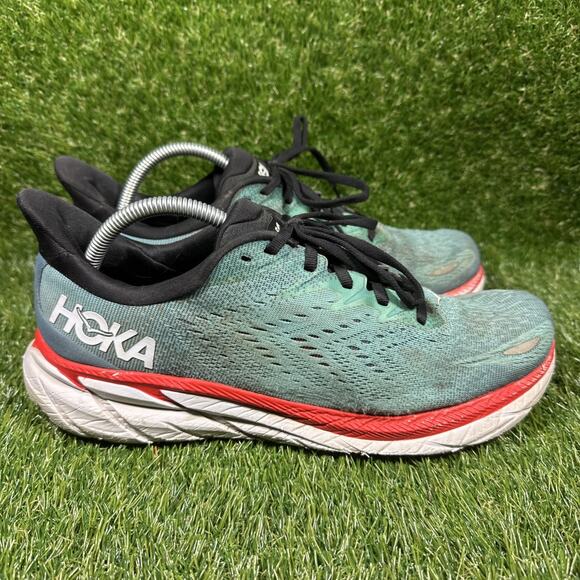Hoka One One Clifton 8 Men’s Size 10 2E Teal/aqua Running Shoes 1121374 RTAR main image 6